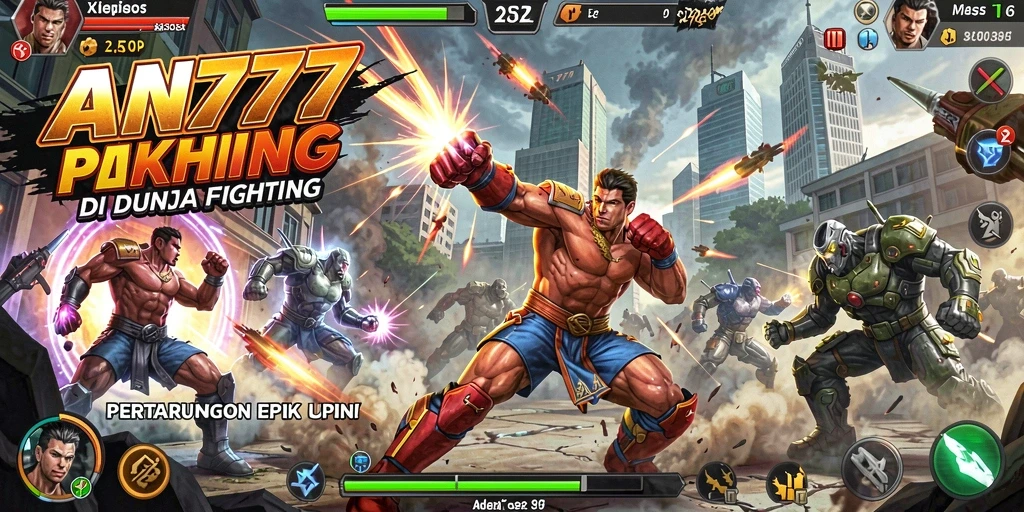 Tampilan Gameplay AN777 yang menegangkan dan penuh aksi Fighting.