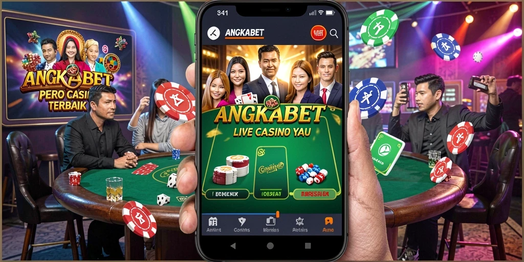 Tampilan gameplay Live Casino yang menarik di ANGKABET.