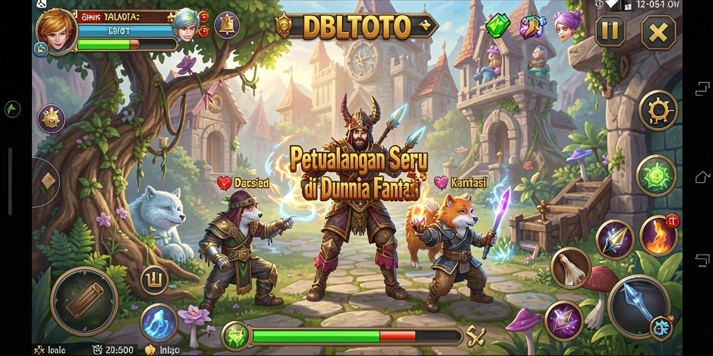Tangkapan layar gameplay DBLTOTO yang menampilkan petualangan mendebarkan.