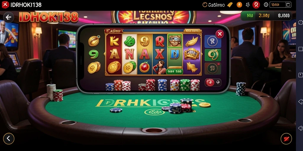 Tampilan menarik gameplay Live Casino IDRHOKI138 yang menghibur.