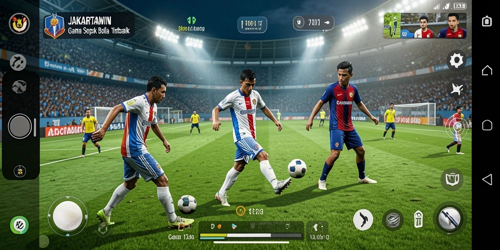 Tampilan gameplay JAKARTAWIN yang menegangkan dan realistis saat bertanding.