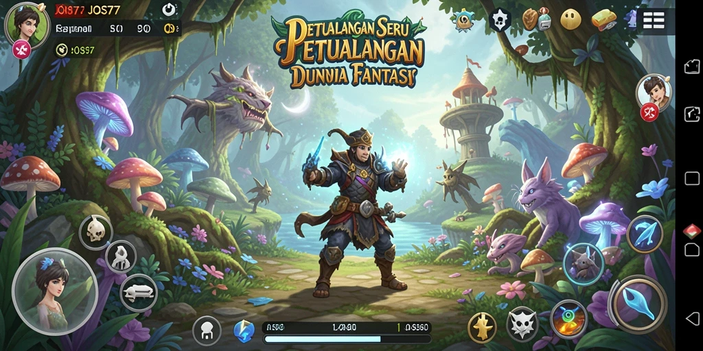Tampilan menakjubkan dari gameplay petualangan JOS77 yang seru.