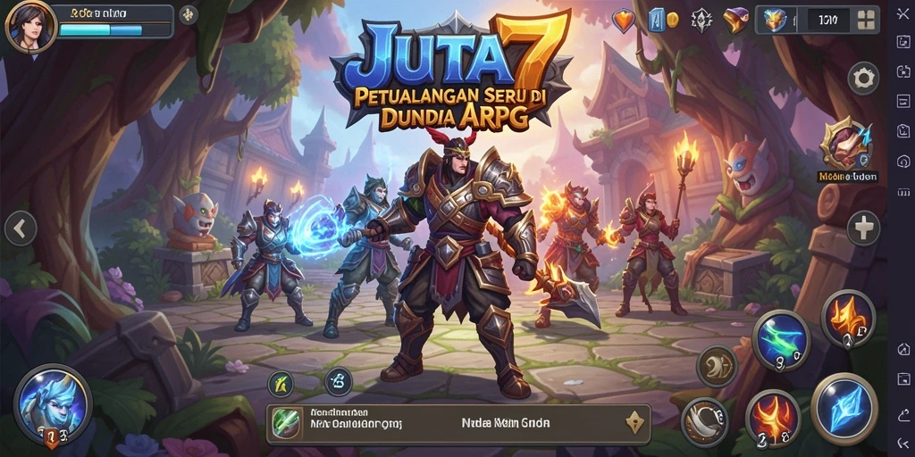 Tampilan grafis menakjubkan dari gameplay ARPG JUTA7.