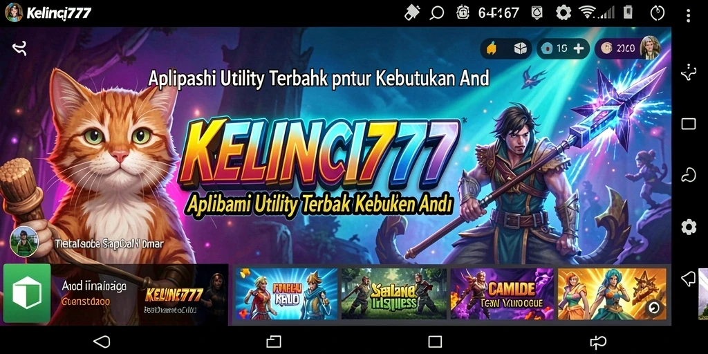 Tampilan antarmuka intuitif dari KELINCI777 yang memudahkan pengguna.