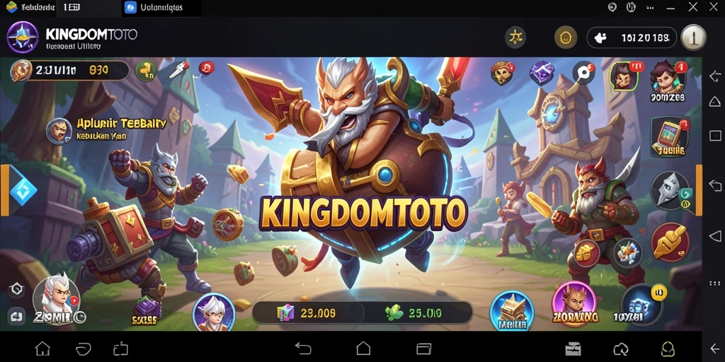 Tangkapan layar utama aplikasi KINGDOMTOTO menampilkan antarmuka yang ramah pengguna untuk kebutuhan Utility.