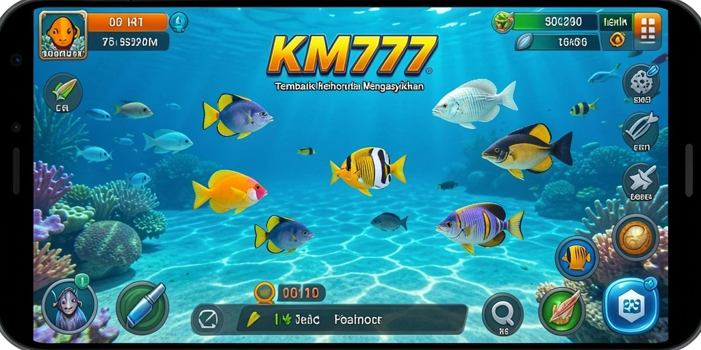 Screenshot gameplay Tembak Ikan KM777 yang menarik.