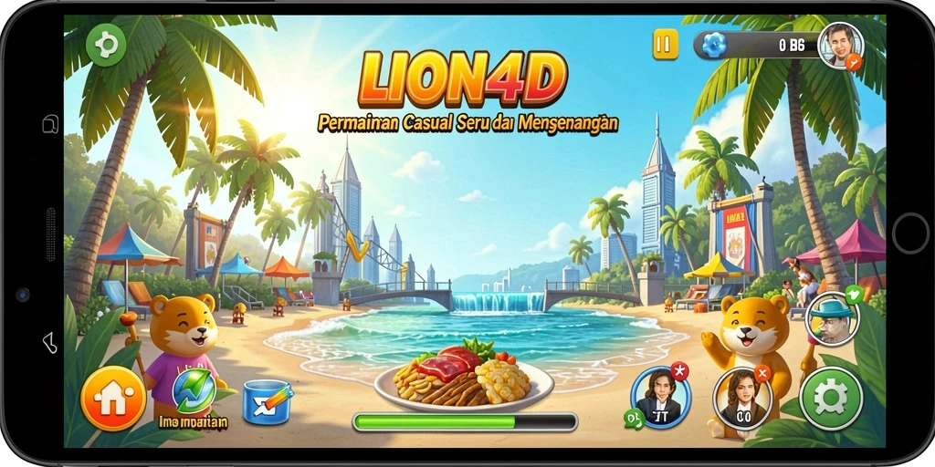 Screenshot LION4D menampilkan aksi gameplay yang mengasyikkan dan penuh warna.