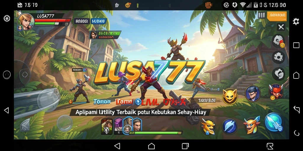 Tampilan antarmuka LUSA777 yang intuitif dan mudah digunakan.