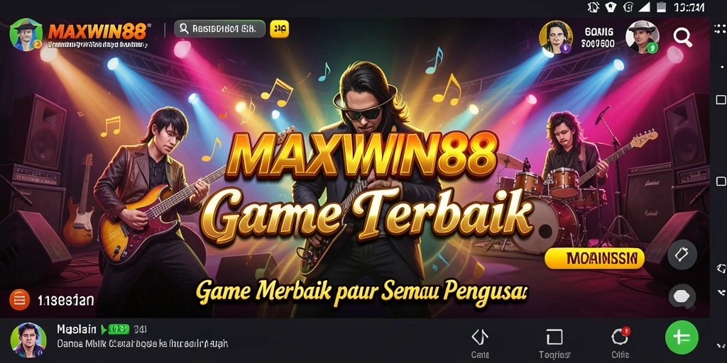 Screenshot gameplay <strong>MAXWIN88</strong> menunjukkan pengalaman menyanyi yang seru.