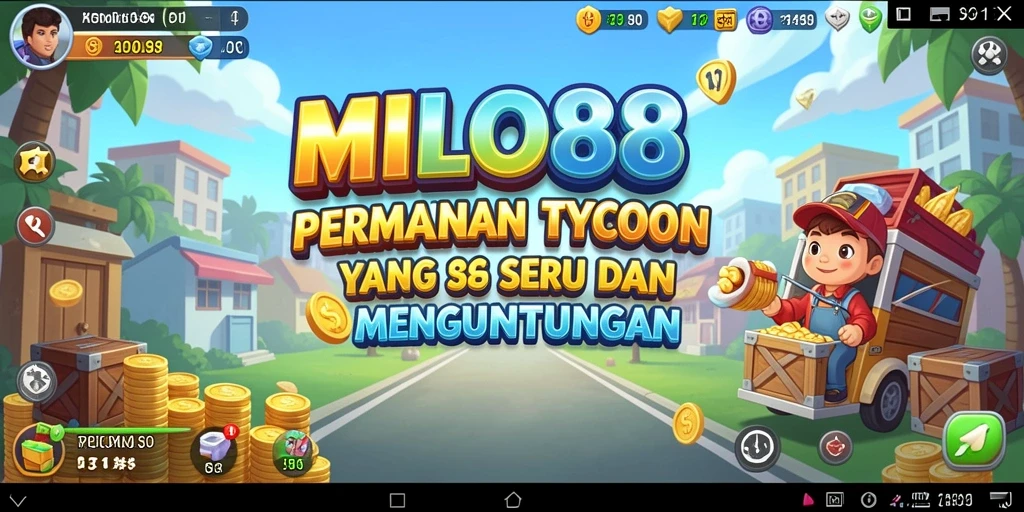 Tampilan gameplay MILO88 menunjukkan pengelolaan bisnis yang strategis dan menantang.