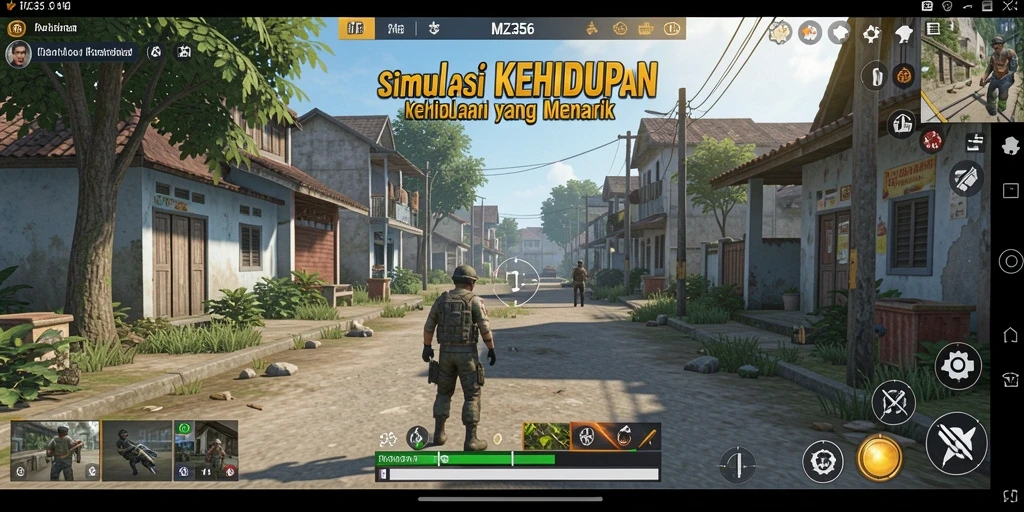 Tampilan gameplay MZ356 yang seru dan interaktif.
