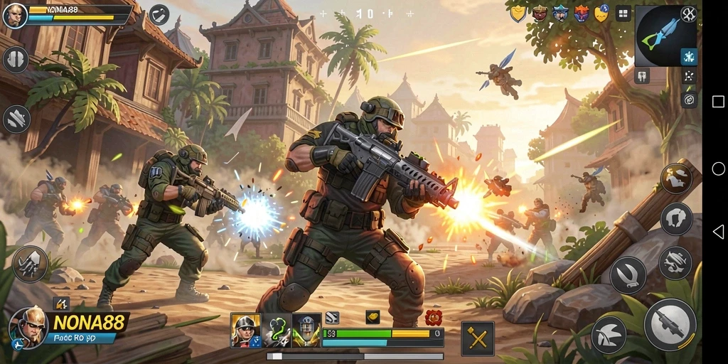 Screenshot gameplay NONA88 menampilkan aksi seru dan visual yang memukau.