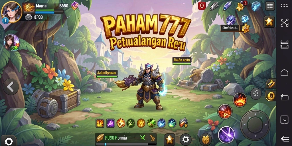 Gameplay seru PAHAM777 dengan pertarungan epik.