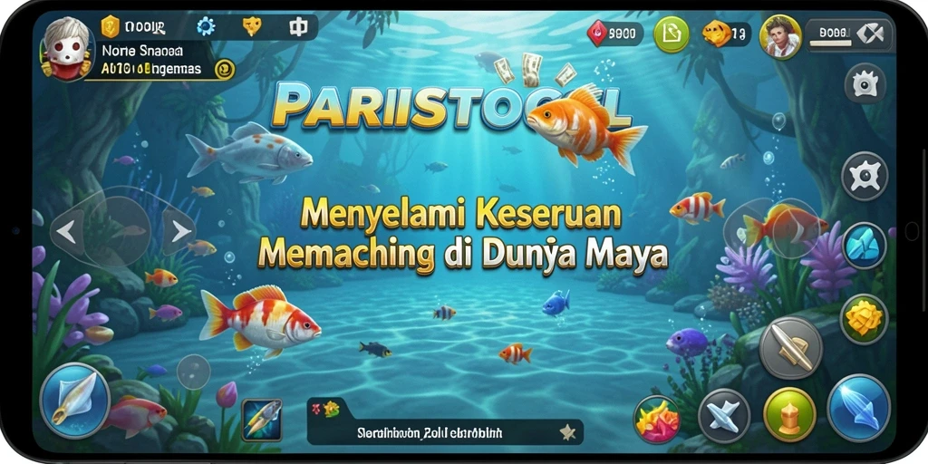 Tampilan menarik dari PARISTOGEL saat menangkap ikan di alam yang indah.