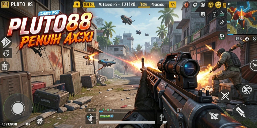 Gameplay seru dalam <strong>PLUTO88</strong> dengan aksi tembak-menembak yang mendebarkan.