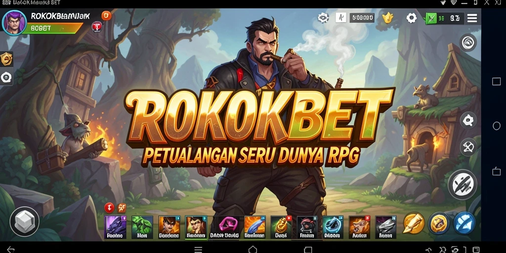 Tampilan gameplay seru di dunia RPG ROKOKBET.