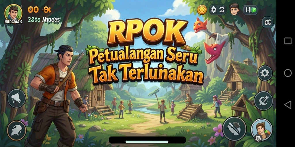 Screenshot dari gameplay petualangan RPOK yang menarik.