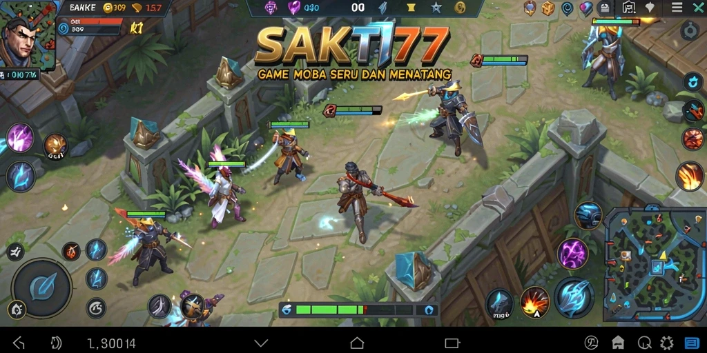 Gameplay seru dan epik di SAKTI77, aksi MOBA yang menegangkan.