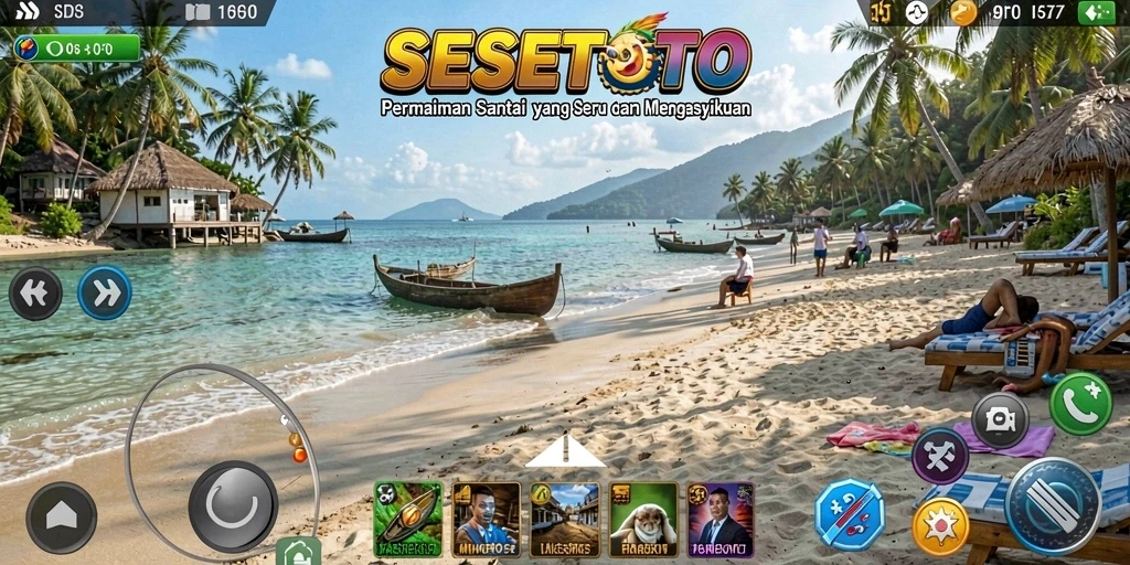 Gameplay SESETOTO yang seru dan penuh warna.